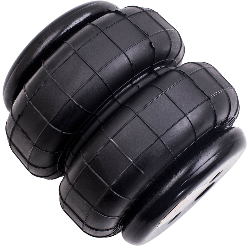 2x Universal Air Spring Bag Heavy Duty Standard 2500 lb 1/2inch npt Single Port